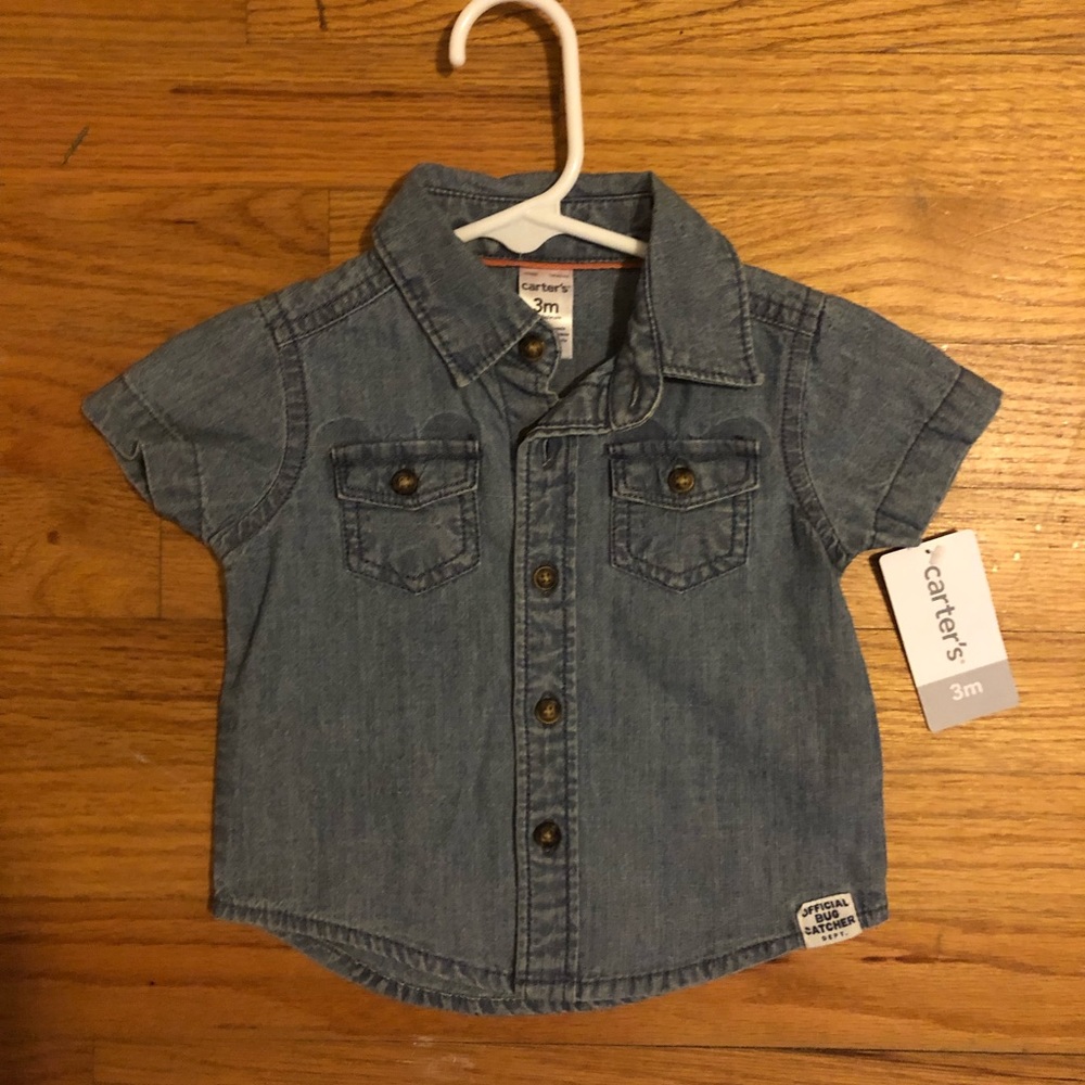 Baby boy jean shirt